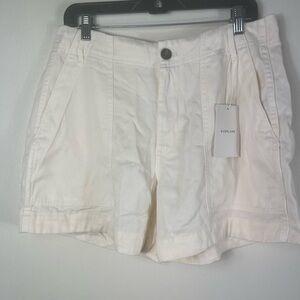 Everlane Way-High Twill Shorts size 8